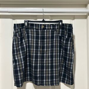 Plaid Black and White Women's Skirt